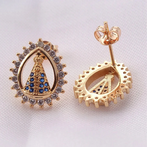 Brinco de Nossa Senhora Aparecida Proteção Azul